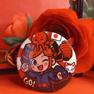 Badge Phosphorescent Geekélia Gamer