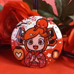 Badge Phosphorescent Geekélia Sakura