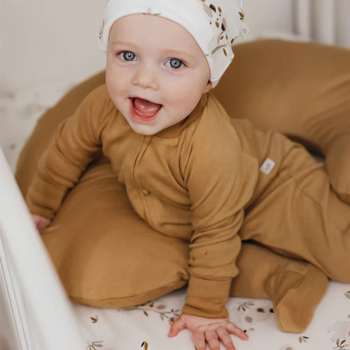 Perlimpinpin - Pyjama en bambou - Uni - Miel – Image 3