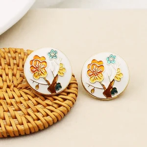 Boucles d'oreilles Fleurs de Pommier