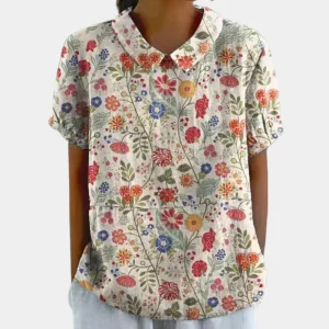 Chemisier vibrant pour femmes | Manches courtes