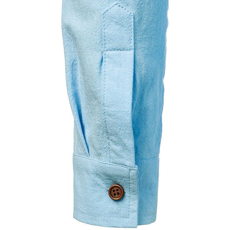 Chemise d'été structurée et respirante pour homme | Manches longues – Image 4