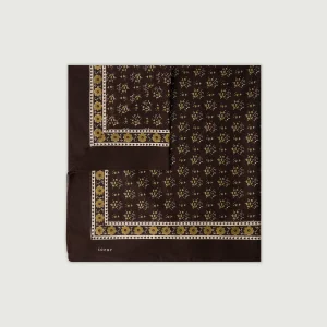 FOULARD CLASSIQUE COTON MARRON