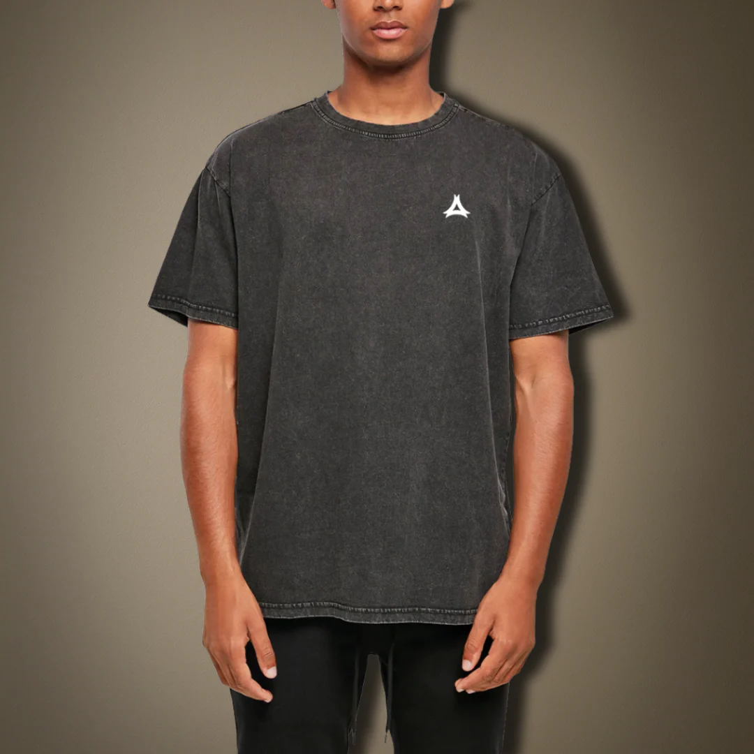 T-shirt oversize à col rond DÉLAVÉ – Image 2