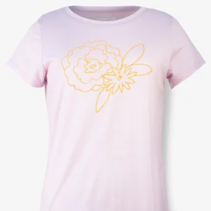 T-Shirt Mérinos Femme Rose Ultra Léger - Anémone