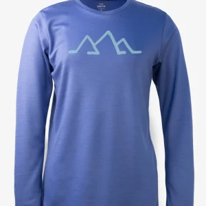 Manches longues Mérinos femme Ultra Bleu - Sommet