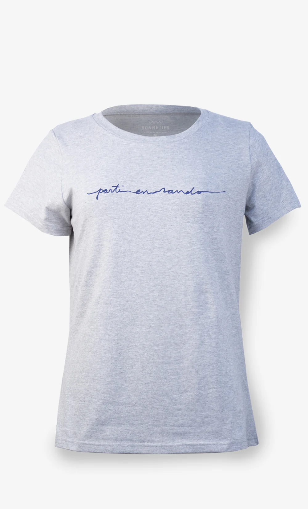 T-Shirt Femme Gris Athlétique - Parti En Rando