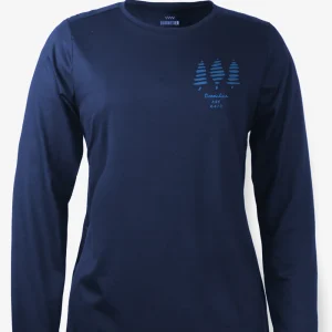 Manches Longues Mérino Stretchwool™ Femme Marine - Arbre 2013