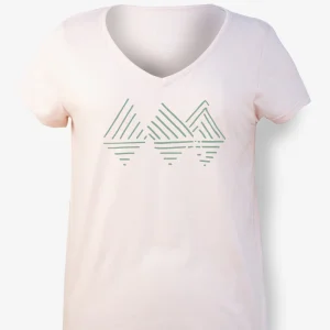 T-shirt Femme Rose Pâle - Hill Reflexion