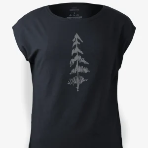 T-shirt Femme Noir - Pin