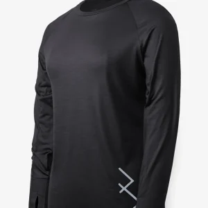 Manches Longues Mérino Stretchwool™ Femme Performance Noir - Flèches