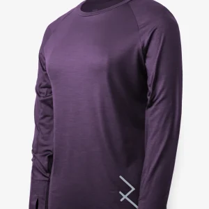 Manches Longues Mérino Stretchwool™ Femme Performance Violet - Flèches