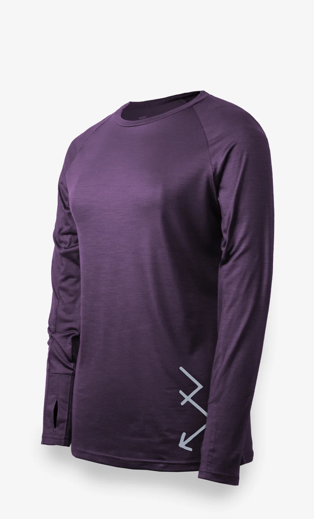 Manches Longues Mérino Stretchwool™ Femme Performance Violet - Flèches