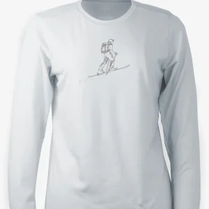 Manches longues Mérinos Femme Gris Arctique - Outback