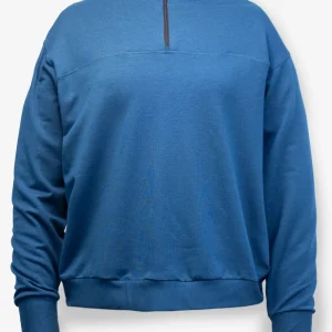Haut Demi-Zip Femme Turquoise - Nordic