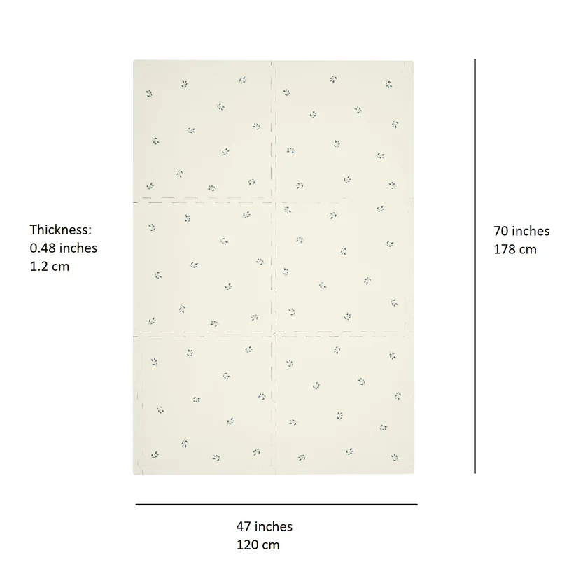 3 Sprouts - Tapis de jeu en mousse - Blueberry/Natural – Image 3