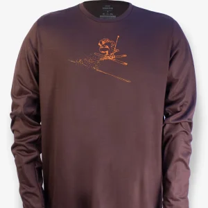 Manches Longues Mérinos Homme Techcrew Bordeau - Jump