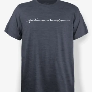 T-Shirt Mérinos Homme Charbon Chiné Ultra Léger - Parti En Rando