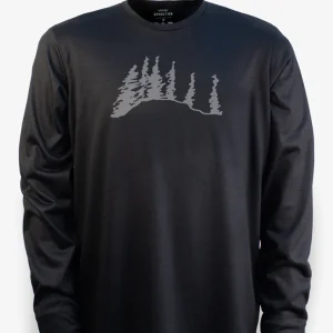 Manches Longues Mérinos Homme Techcrew Noir - Boréal