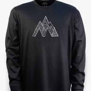 Manches Longues Mérinos Homme Techcrew Noir - Pic