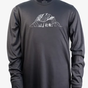Manches Longues Mérinos Homme Techcrew Charbon - Mont