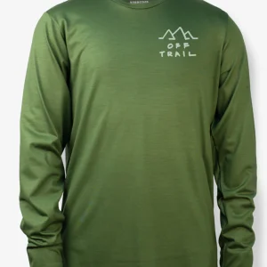 Manches Longues Mérinos Homme Techcrew Kaki - Off Trail (poche)