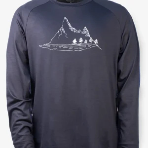 Manches Longues Mérinos Stretchwool™ Homme Raglan Charbon - Massif