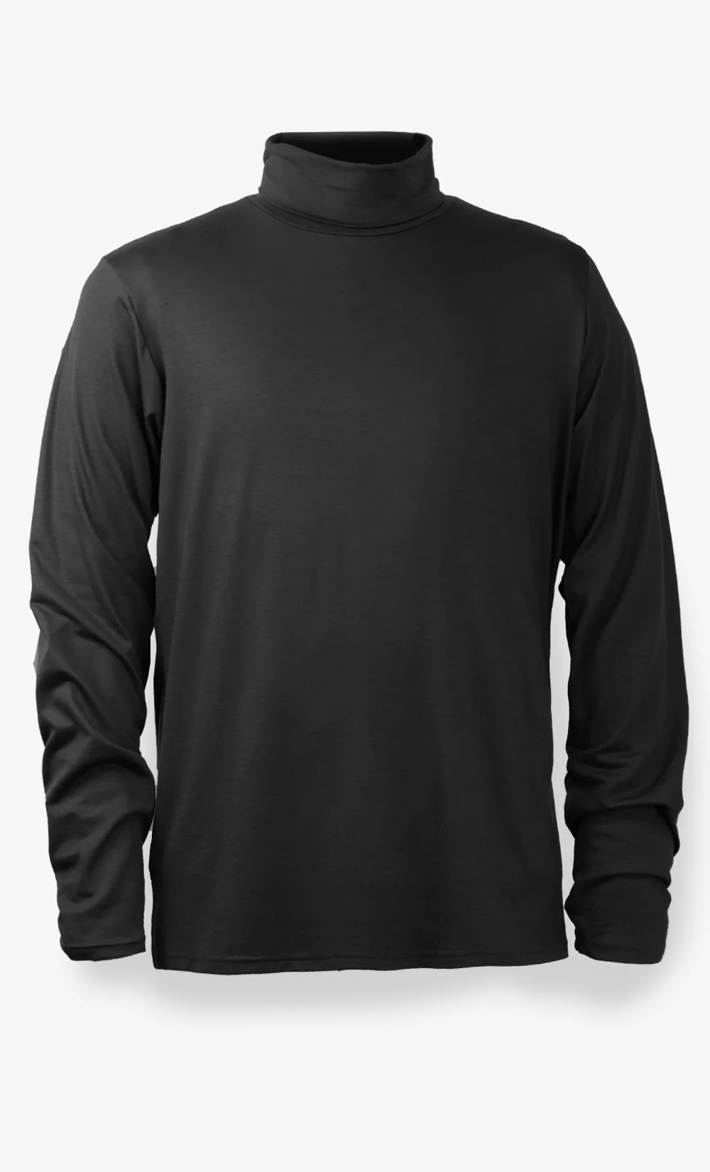 Col Roulé Mérino Stretchwool™ Homme Noir – Image 2