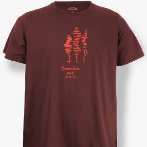 T-Shirt Homme Bordeaux - Tree Est 2013