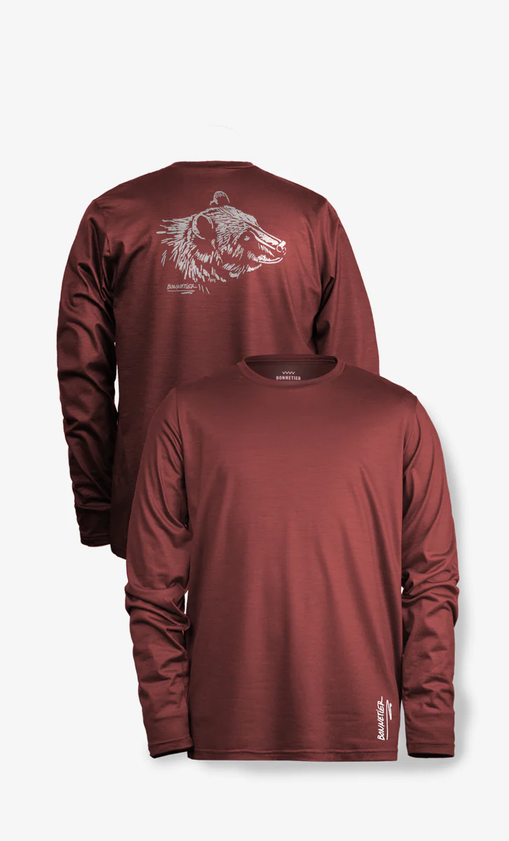 Mérino Stretchwool™ Homme Rouge Tomette - Bear Face – Image 2