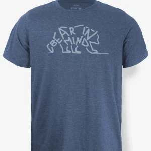 T-Shirt Homme Bleu Chiné - Bear in Mind