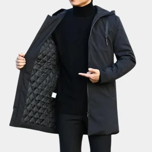 Manteau d'hiver doublé pour homme | Imperméable
