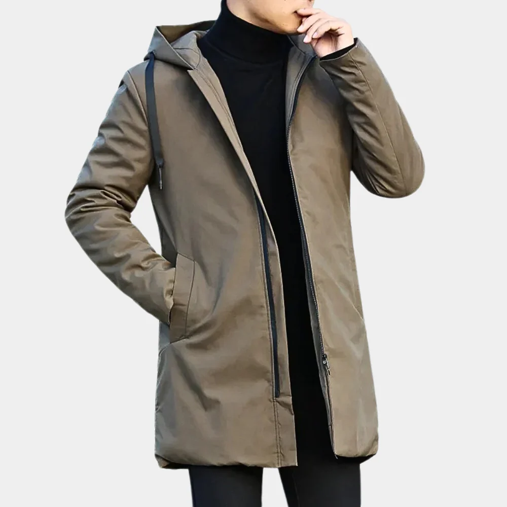 Manteau d'hiver doublé pour homme | Imperméable – Image 5