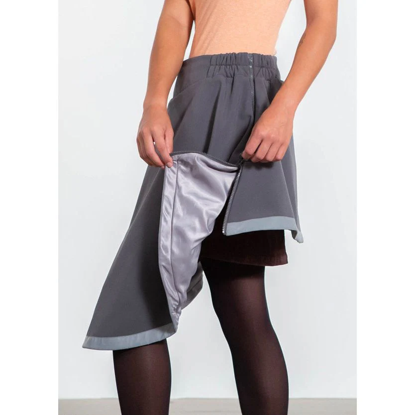 Sur-jupe Vélo d'Hiver Imperméable et Molletonnée - Holly – Image 2