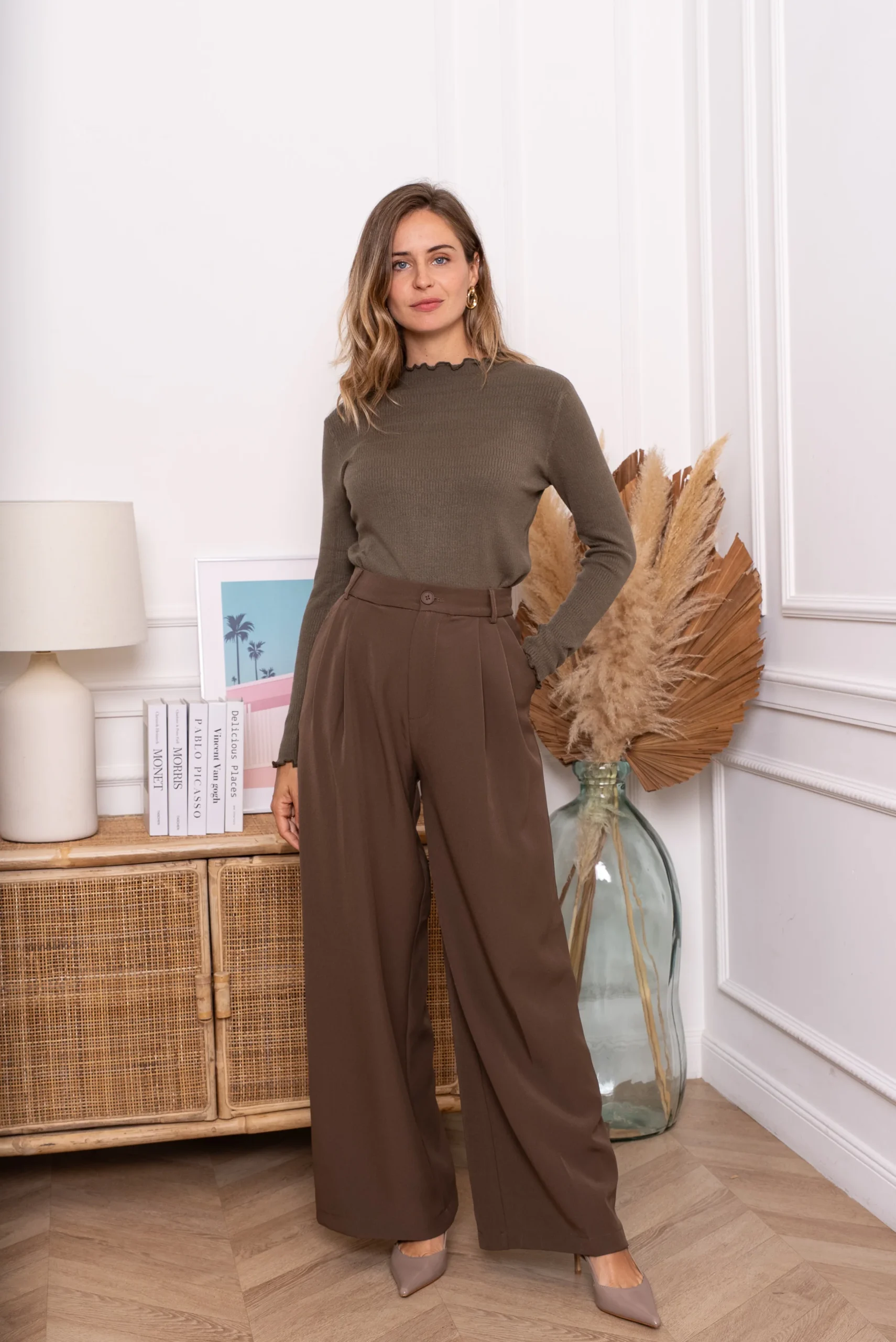 Pantalon Melissa – Taille haute & coupe élégante – Image 2