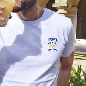 T shirt brodé - Amateur de p’tit jaune