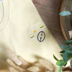 T shirt brodé - Rugby pastis