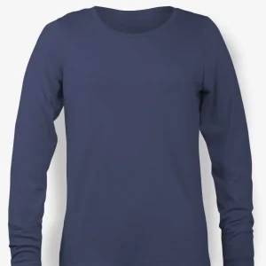 Manche Longues Mérinos Femme Marine Français Ultra Léger - Outback