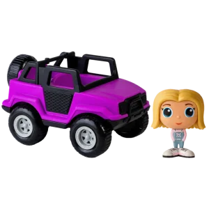 Flek - Véhicule tout-terrain Mauve avec figurine - Azra