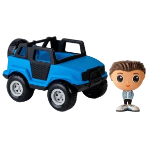 Flek - Véhicule tout-terrain Bleu avec figurine - Alex