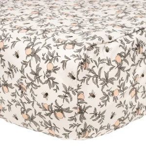 Perlimpinpin - Drap contour Mousseline de coton - Abeille par Solange Pilote