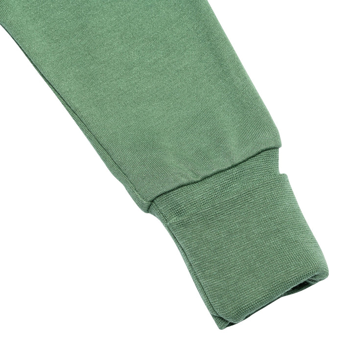 Perlimpinpin - Pyjama en bambou - Uni - Vert Chasseur – Image 5