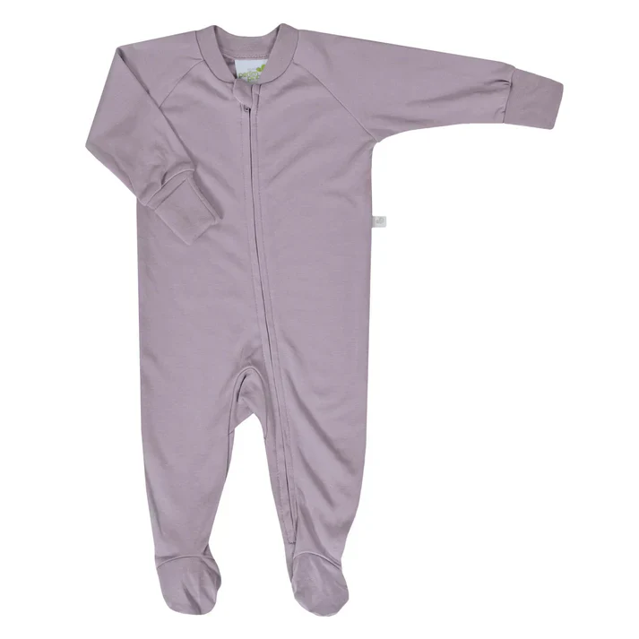 Perlimpinpin - Pyjama en bambou - Uni - Prune