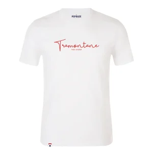Tee-Shirt Adulte Tramontane Blanc Rouge