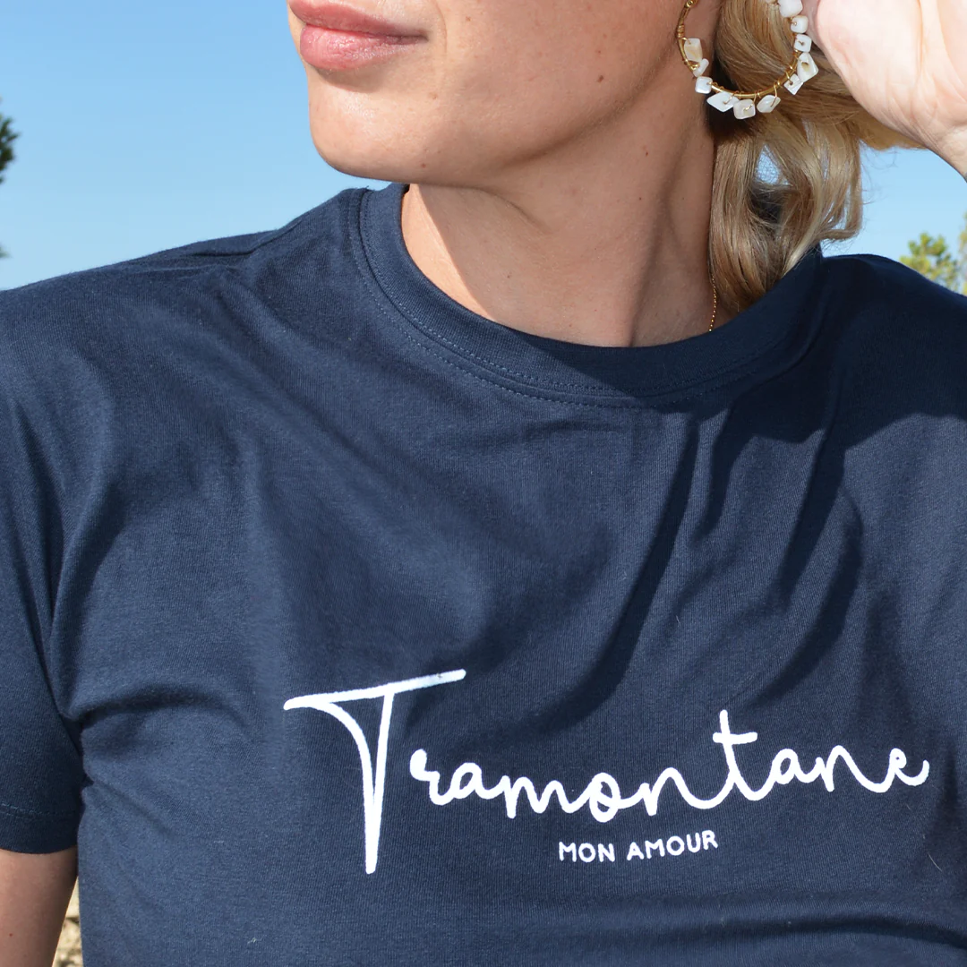 Tee-Shirt Adulte Tramontane Bleu Blanc – Image 4