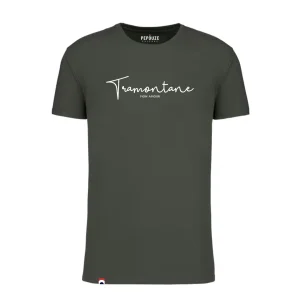 Tee-Shirt Adulte Tramontane Kaki Blanc