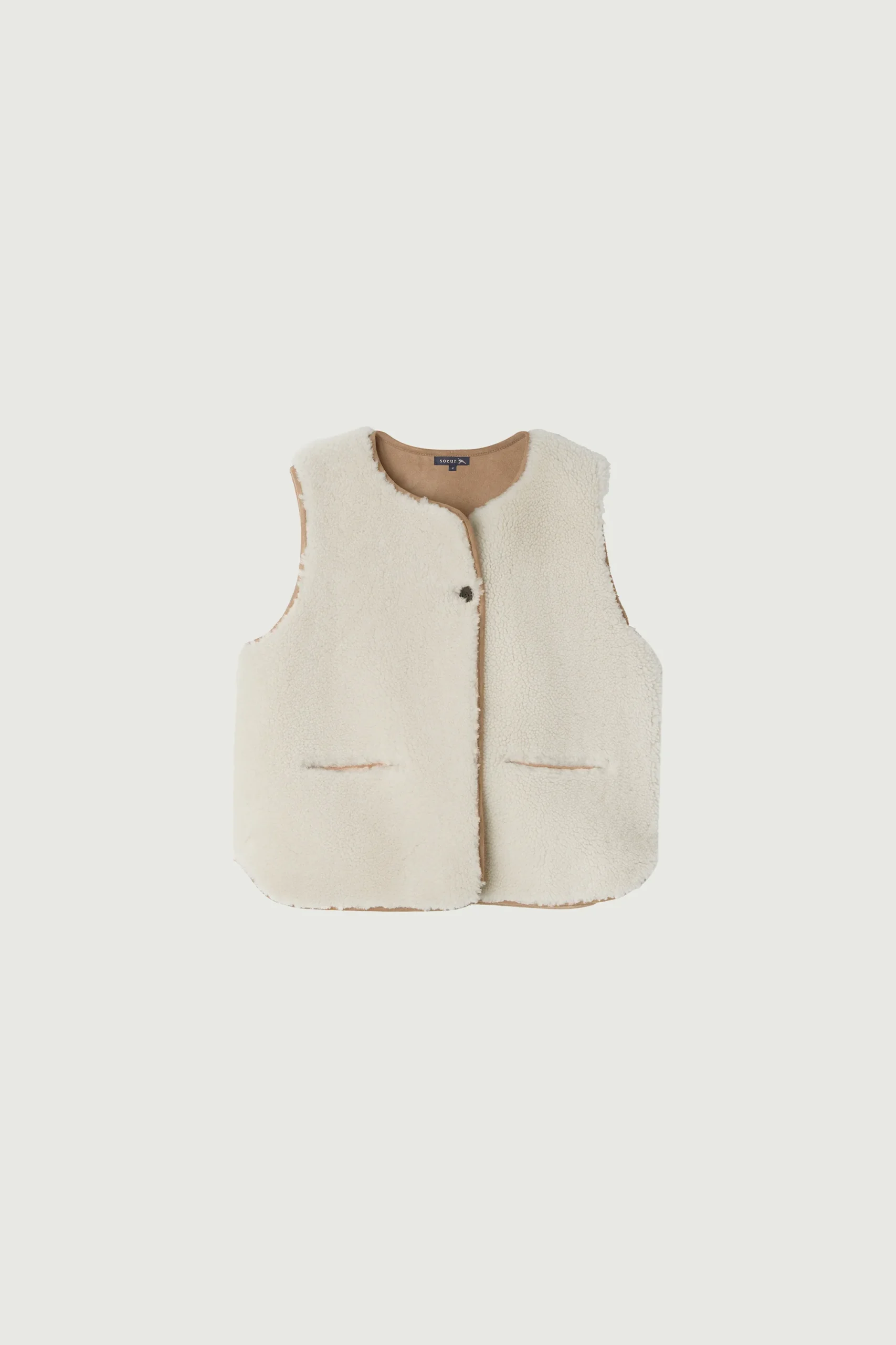 VESTE BOULOGNE BEIGE – Image 7