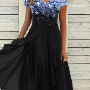 Robe élégante en mousseline de soie pour femmes | Midi