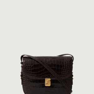 SAC BELLISSIMA MAXI MARRON CROCO