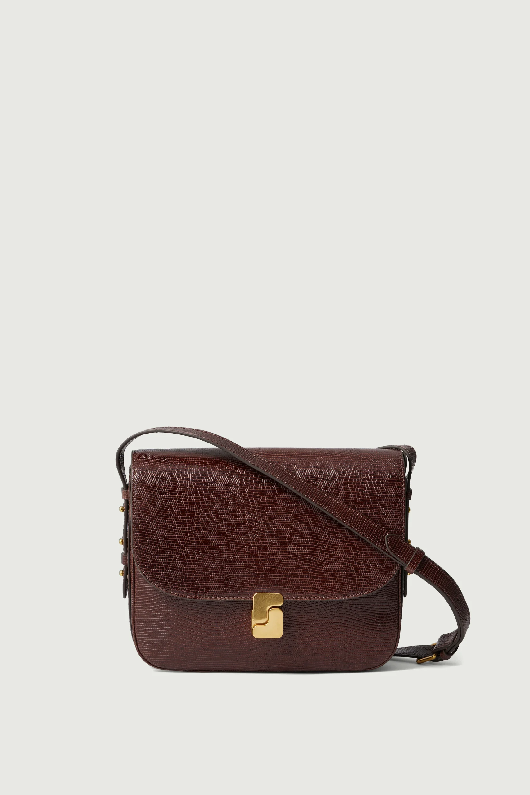 SAC BELLISSIMA MAXI MARRON LÉZARD – Image 2